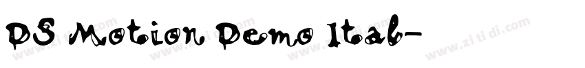 DS Motion Demo Ital字体转换